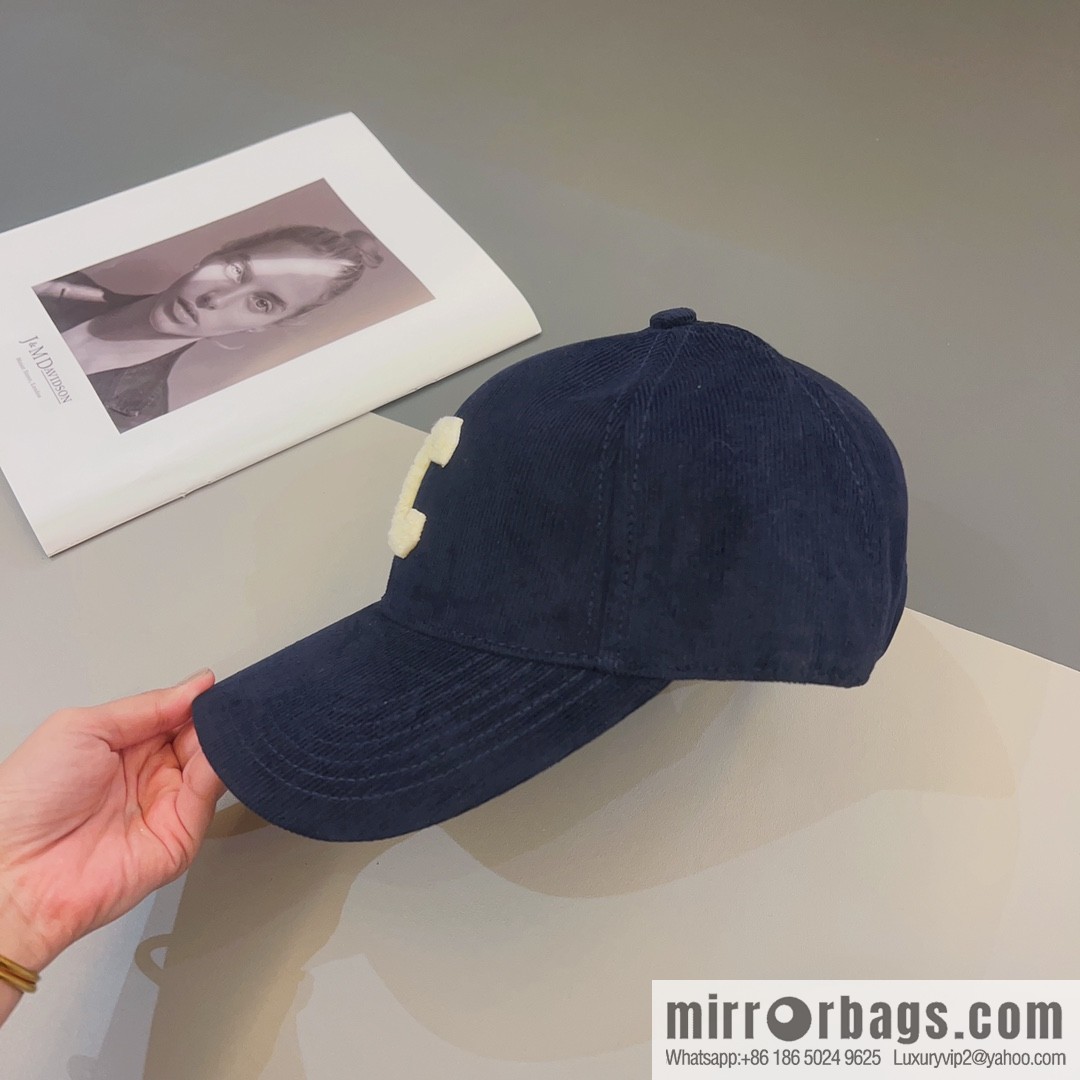 CELINE Corduroy baseball cap
