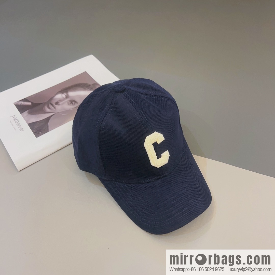 CELINE Corduroy baseball cap
