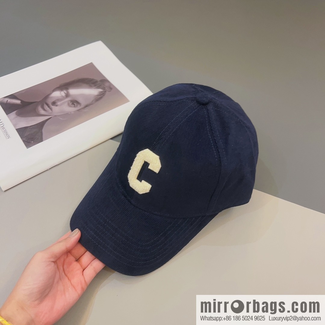CELINE Corduroy baseball cap