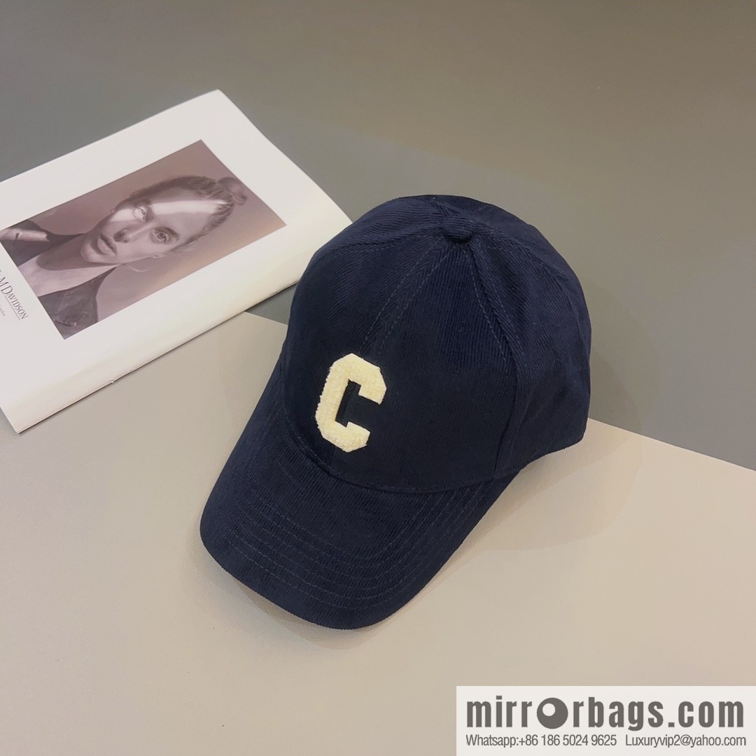 CELINE Corduroy baseball cap