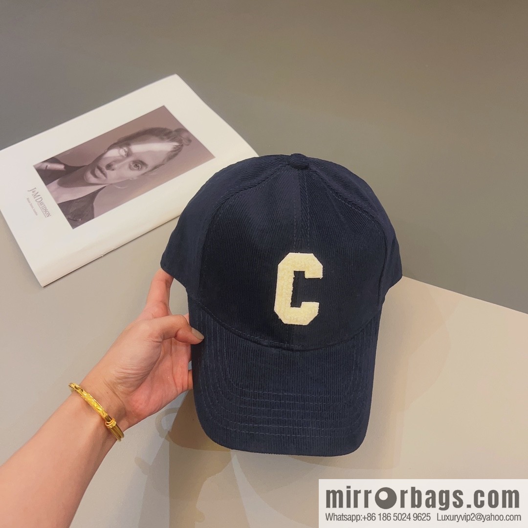 CELINE Corduroy baseball cap