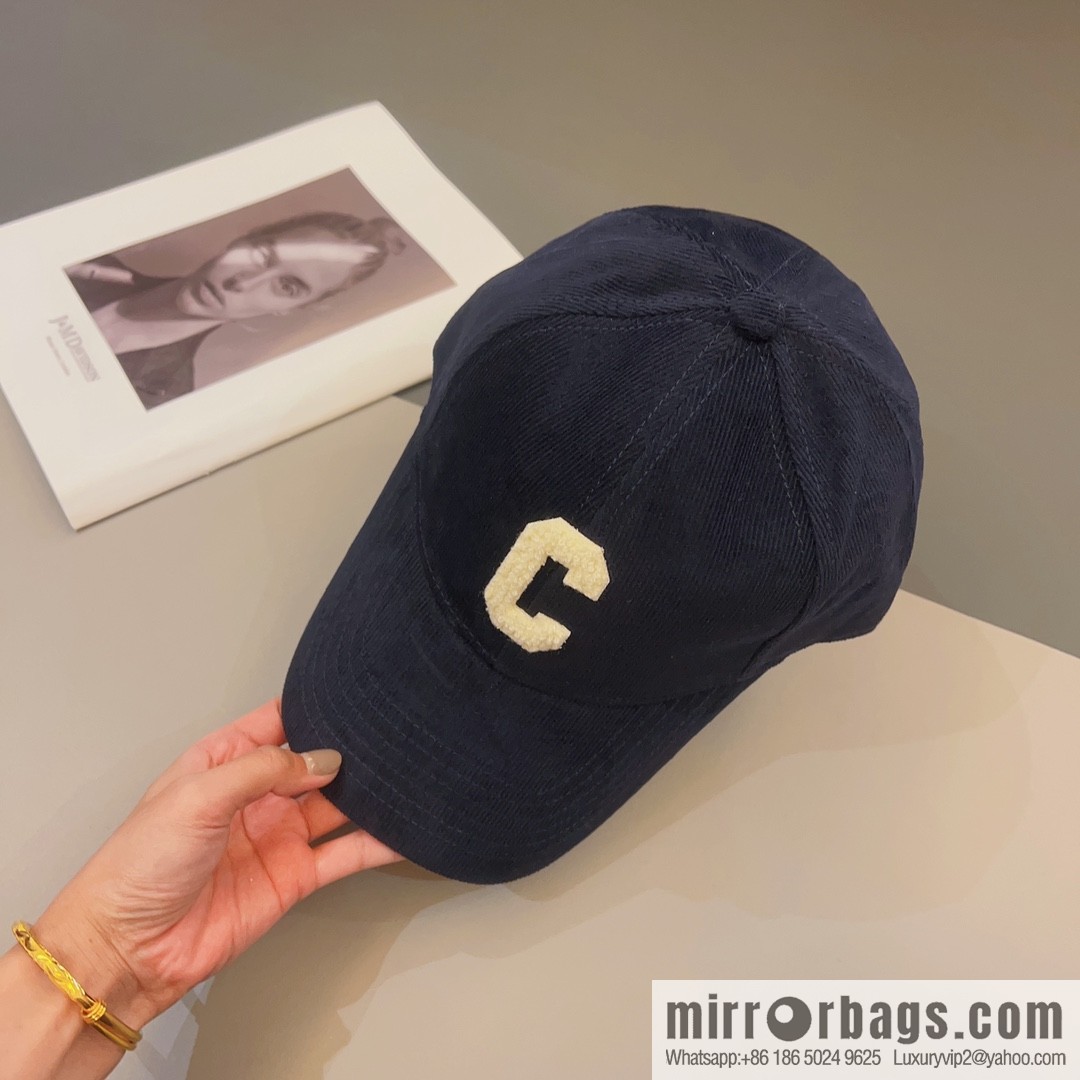 CELINE Corduroy baseball cap