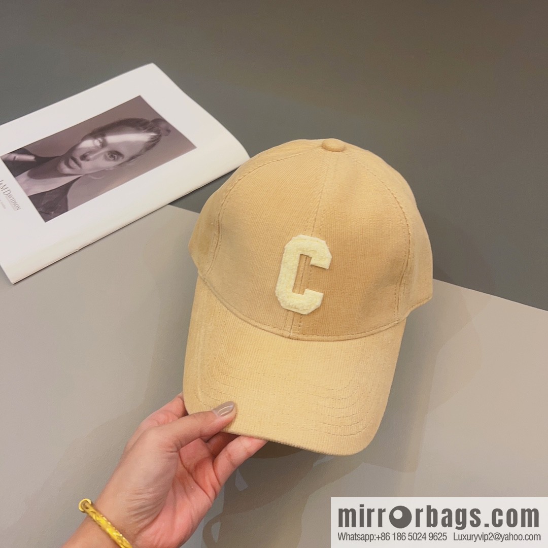 CELINE Corduroy baseball cap