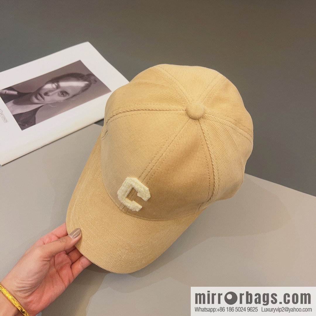 CELINE Corduroy baseball cap