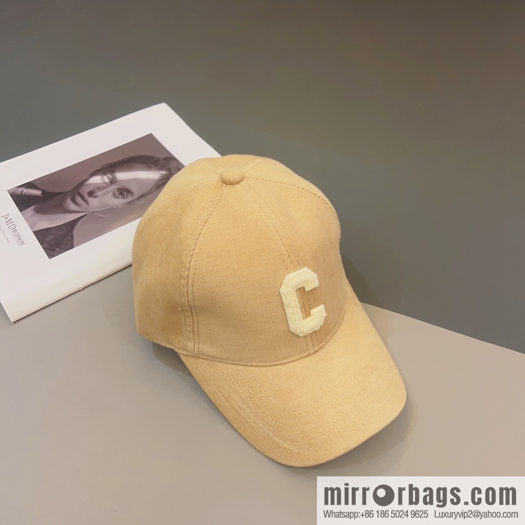 CELINE Corduroy baseball cap