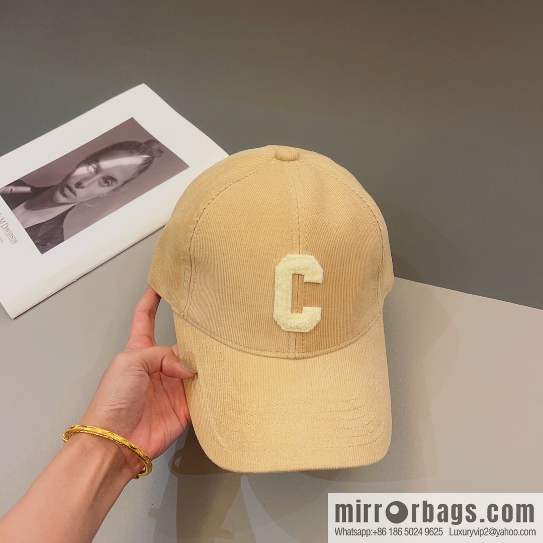 CELINE Corduroy baseball cap
