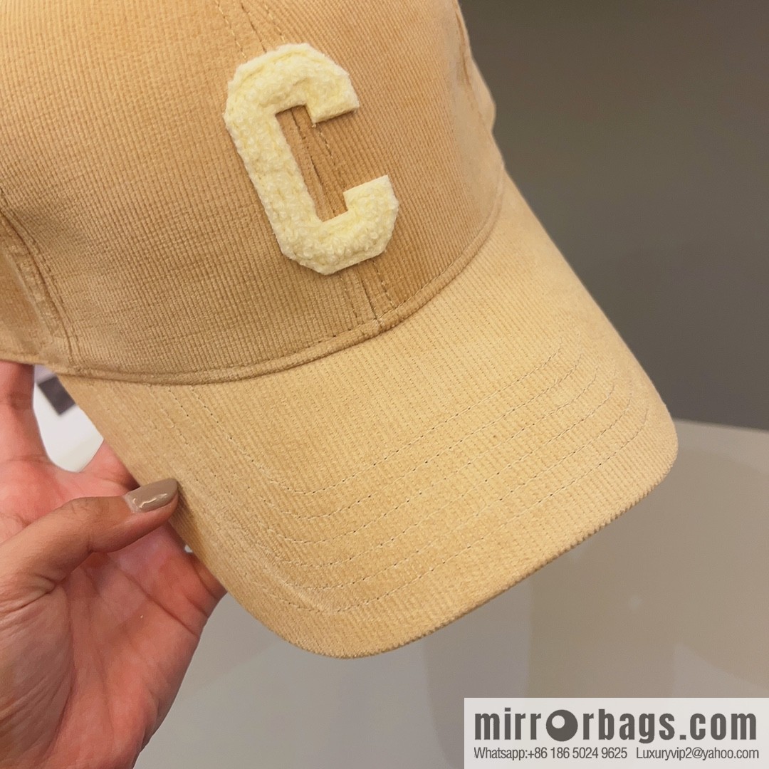 CELINE Corduroy baseball cap