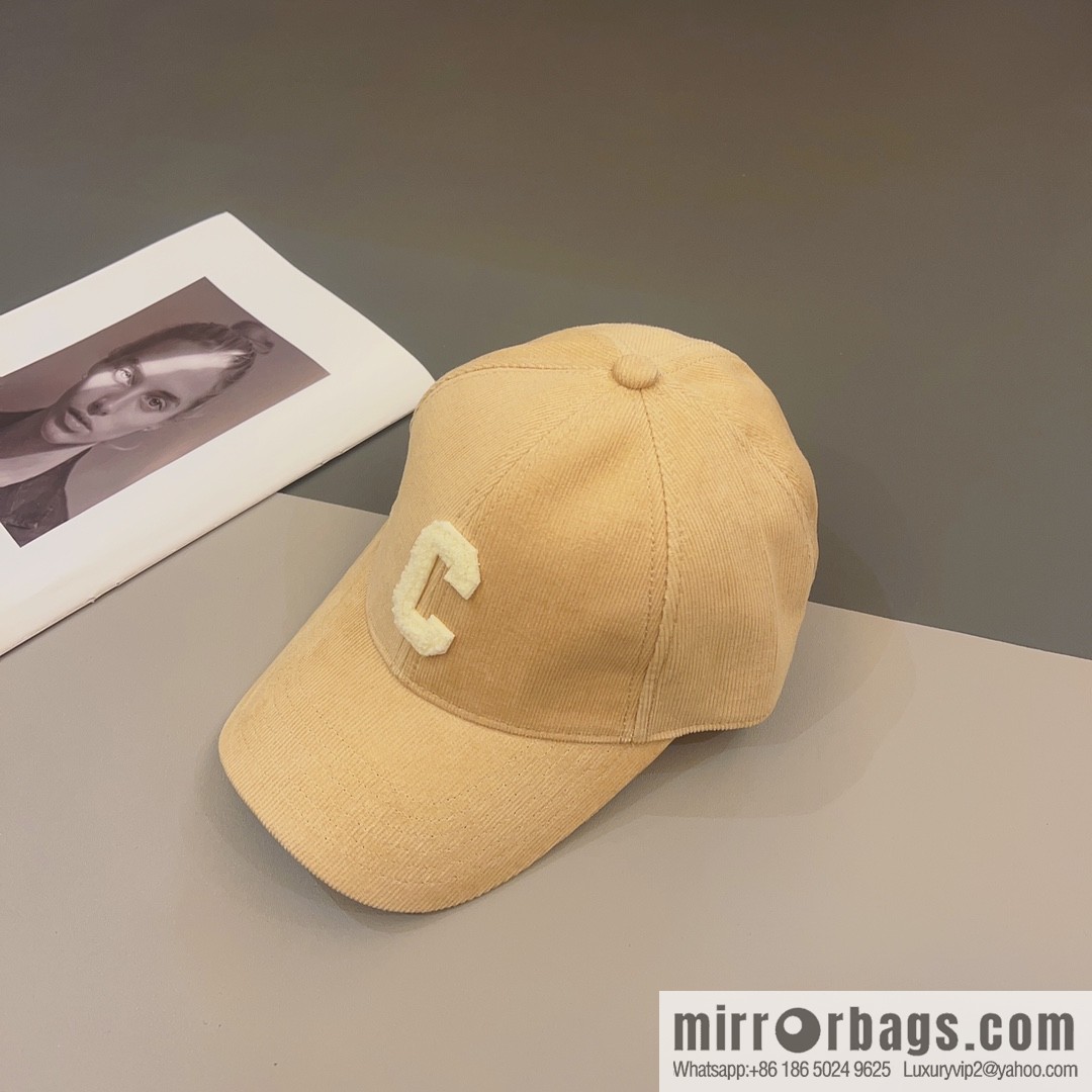 CELINE Corduroy baseball cap