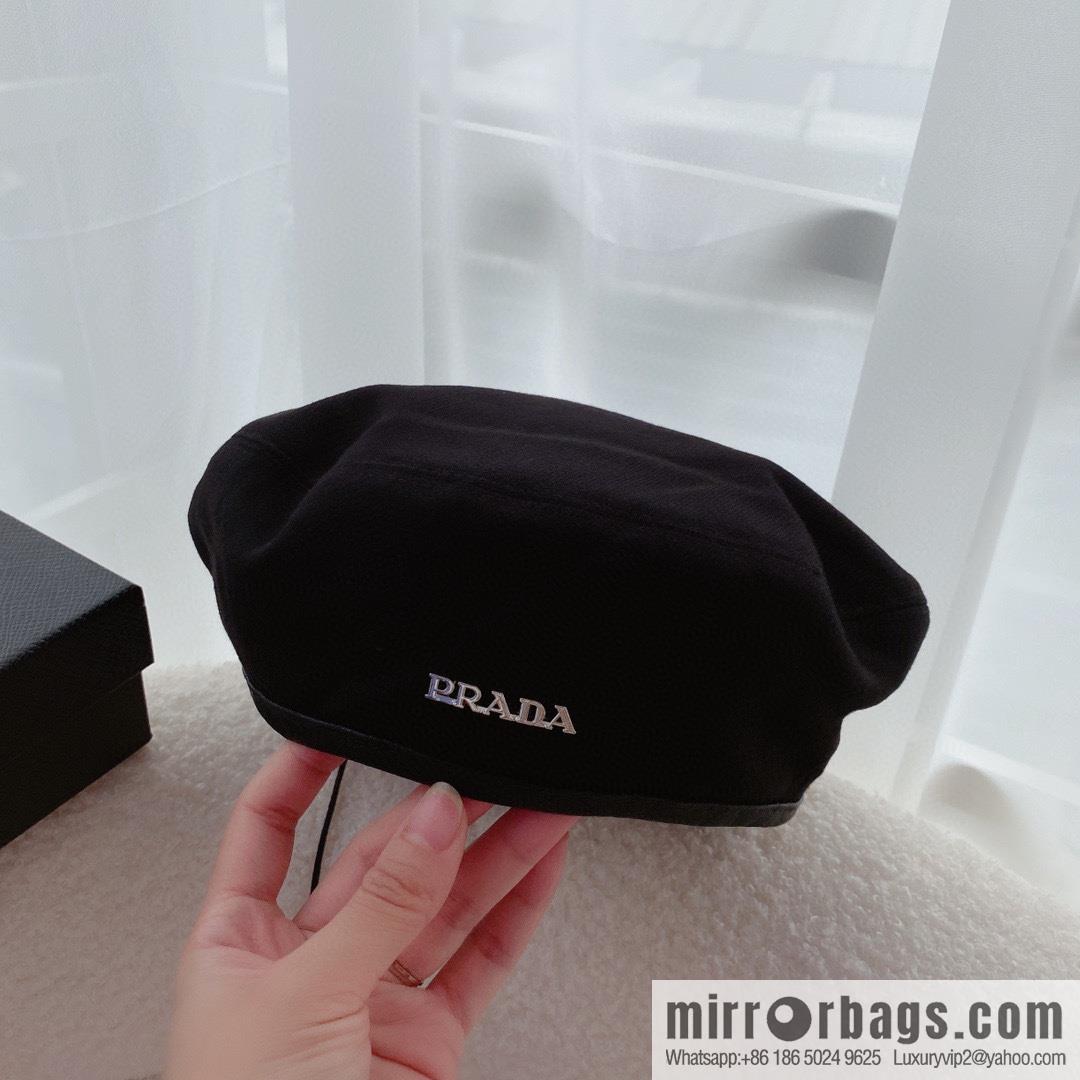 Prada 2022 autumn and winter new wool beret