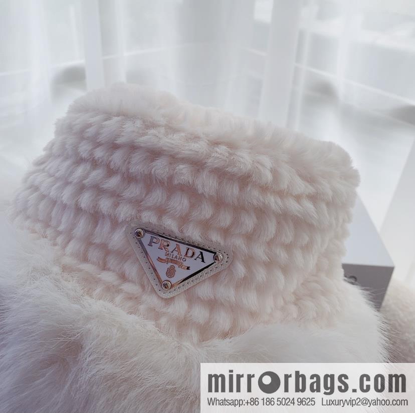 PRADA autumn and winter warm bucket hat