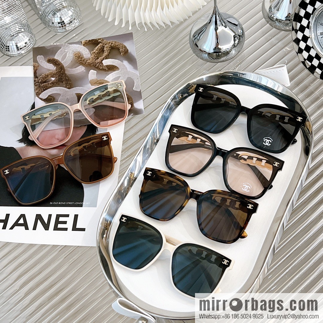 Chanel double C large square sunglasses