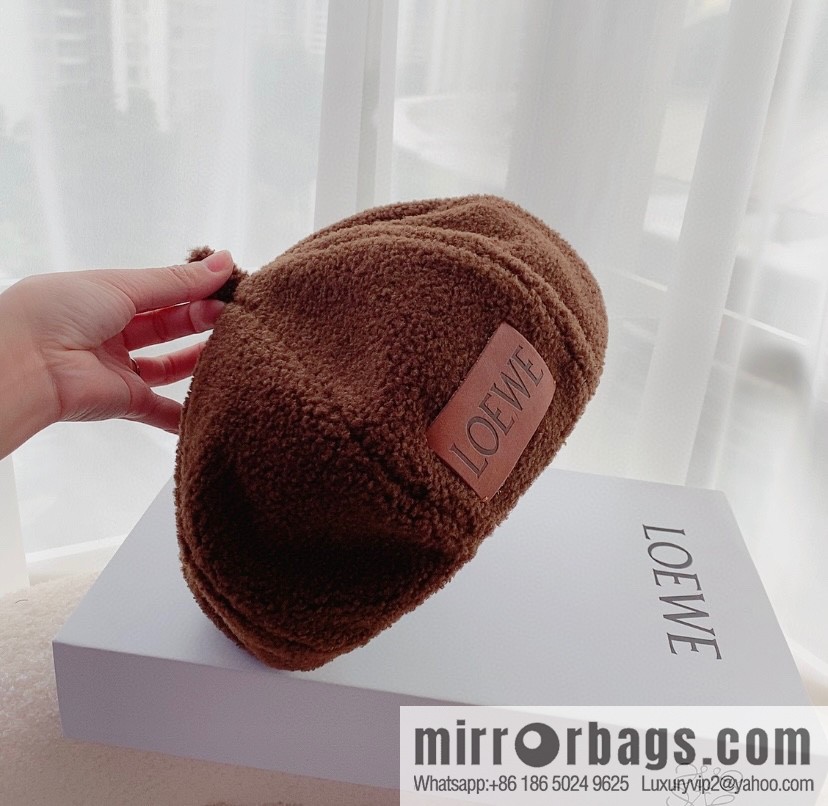 LOEWE Lamb wool octagonal hat