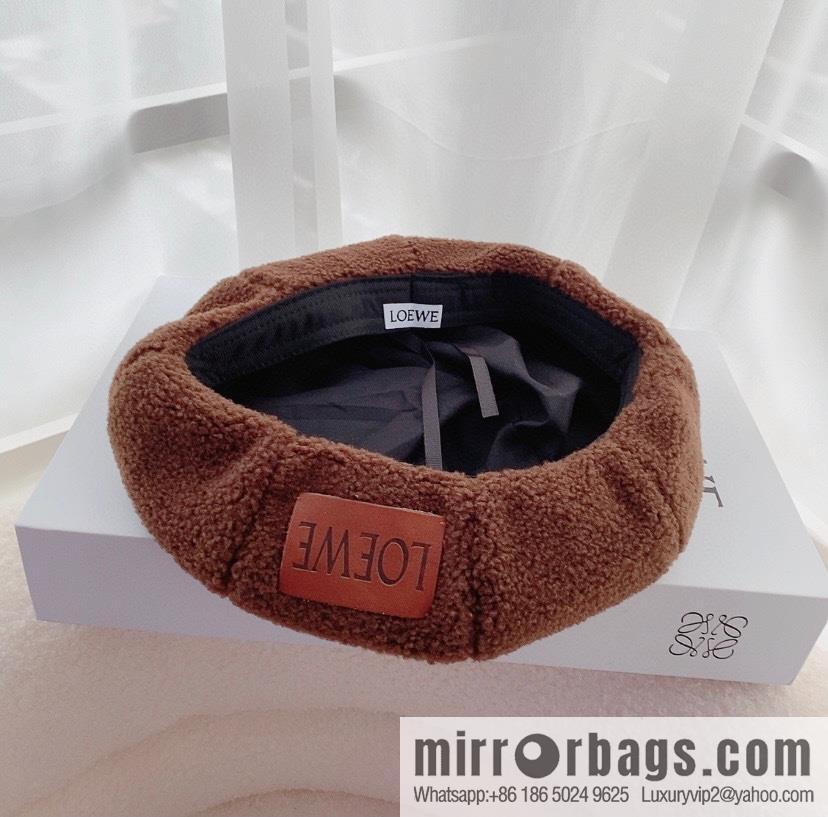 LOEWE Lamb wool octagonal hat