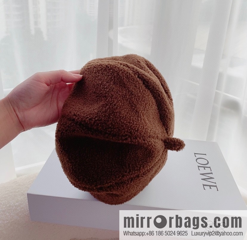 LOEWE Lamb wool octagonal hat