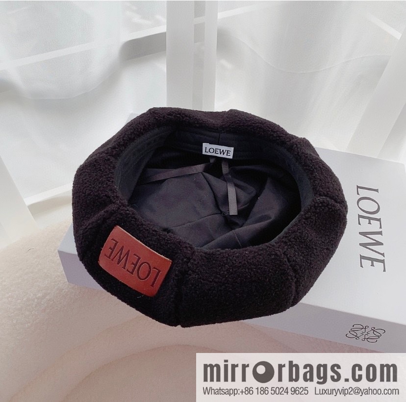 LOEWE Lamb wool octagonal hat