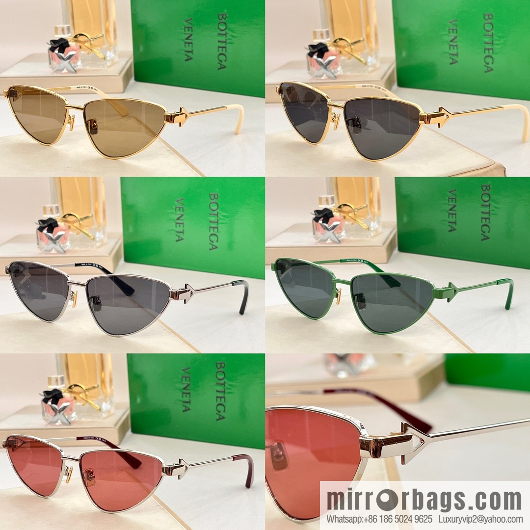 Bottega Veneta Metal Frame Women's Sunglasses