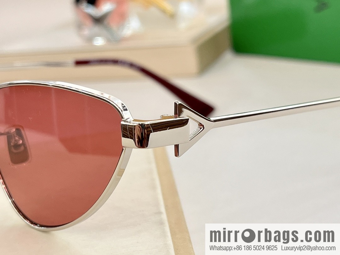 Bottega Veneta Metal Frame Women's Sunglasses