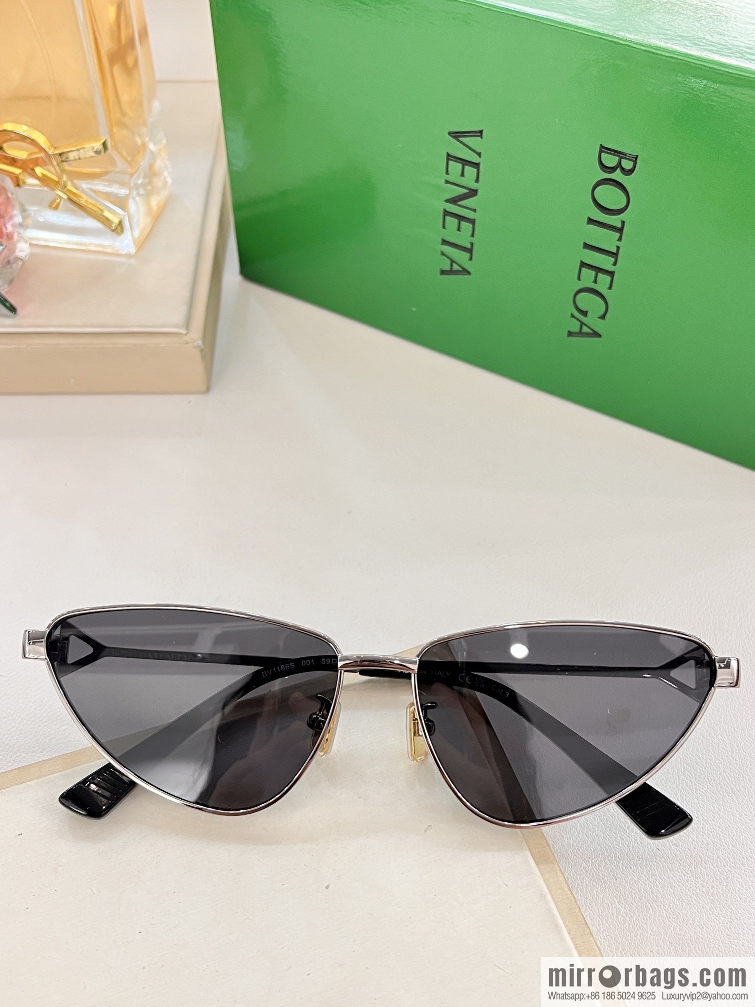 Bottega Veneta Metal Frame Women's Sunglasses