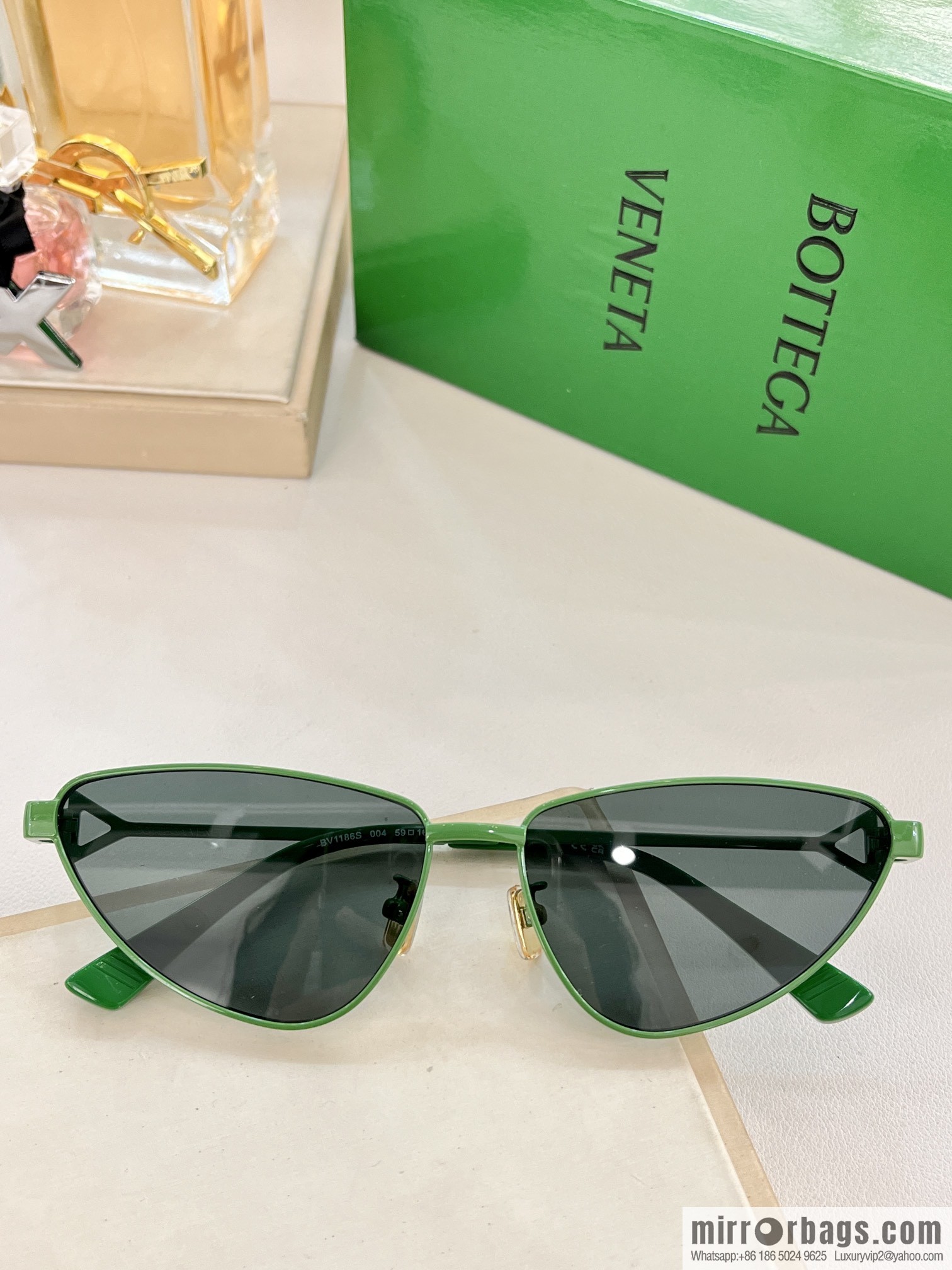 Bottega Veneta Metal Frame Women's Sunglasses