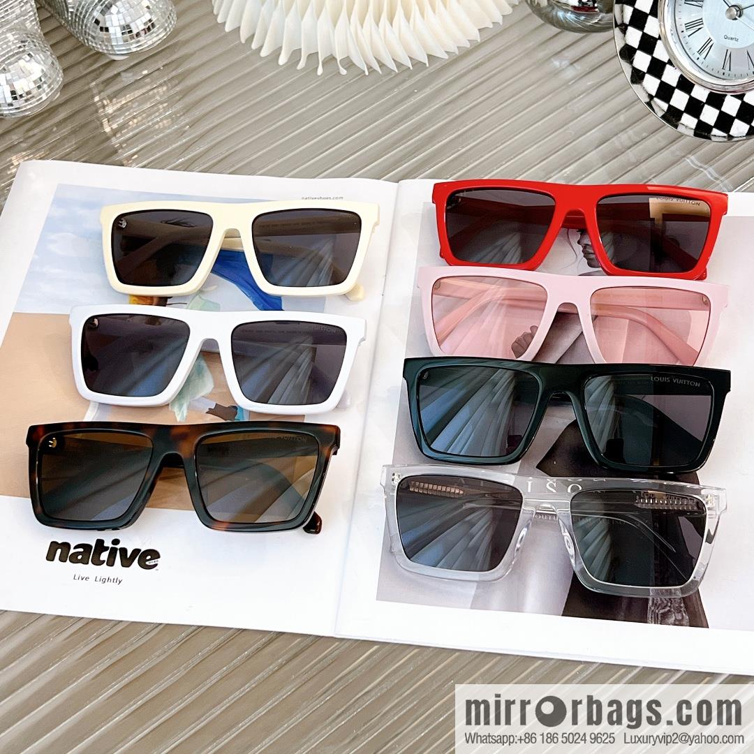 LV Louis Vuitton Square Unisex Sunglasses