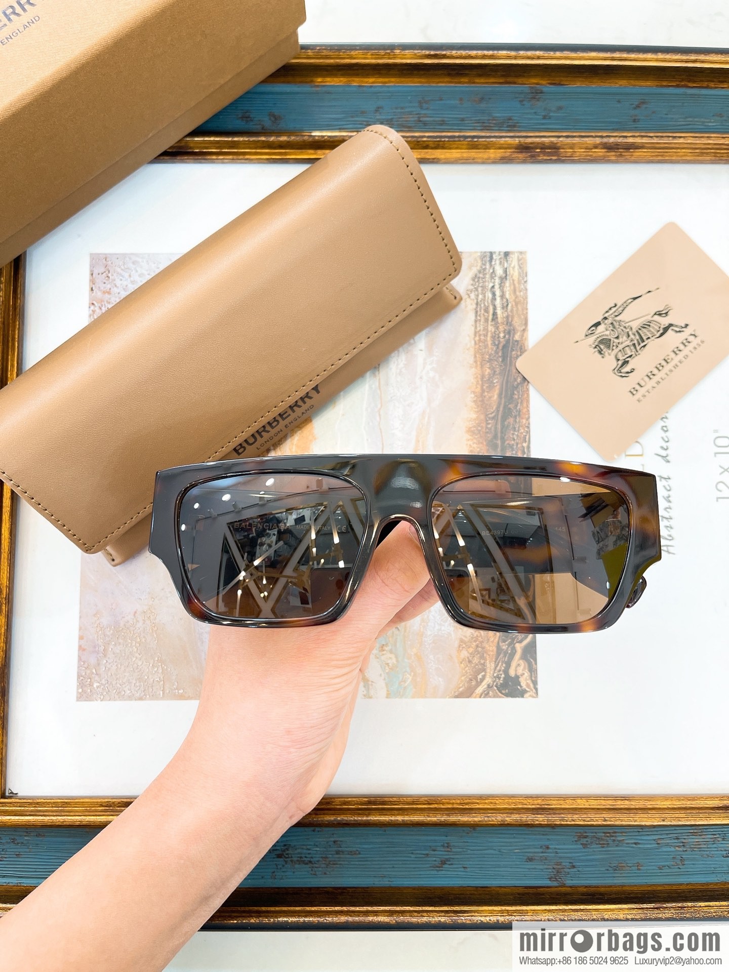 Burberry Burberry Large Frame Unisex Sunglasses