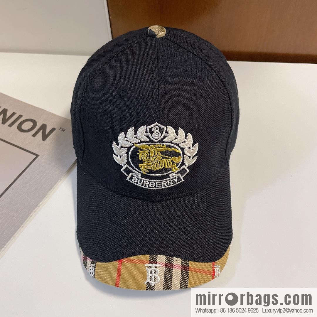 Burberry simple embroidery original baseball cap