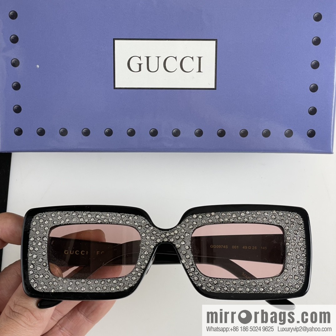 GUCCI Gucci official website catwalk model square frame women's sunglasses