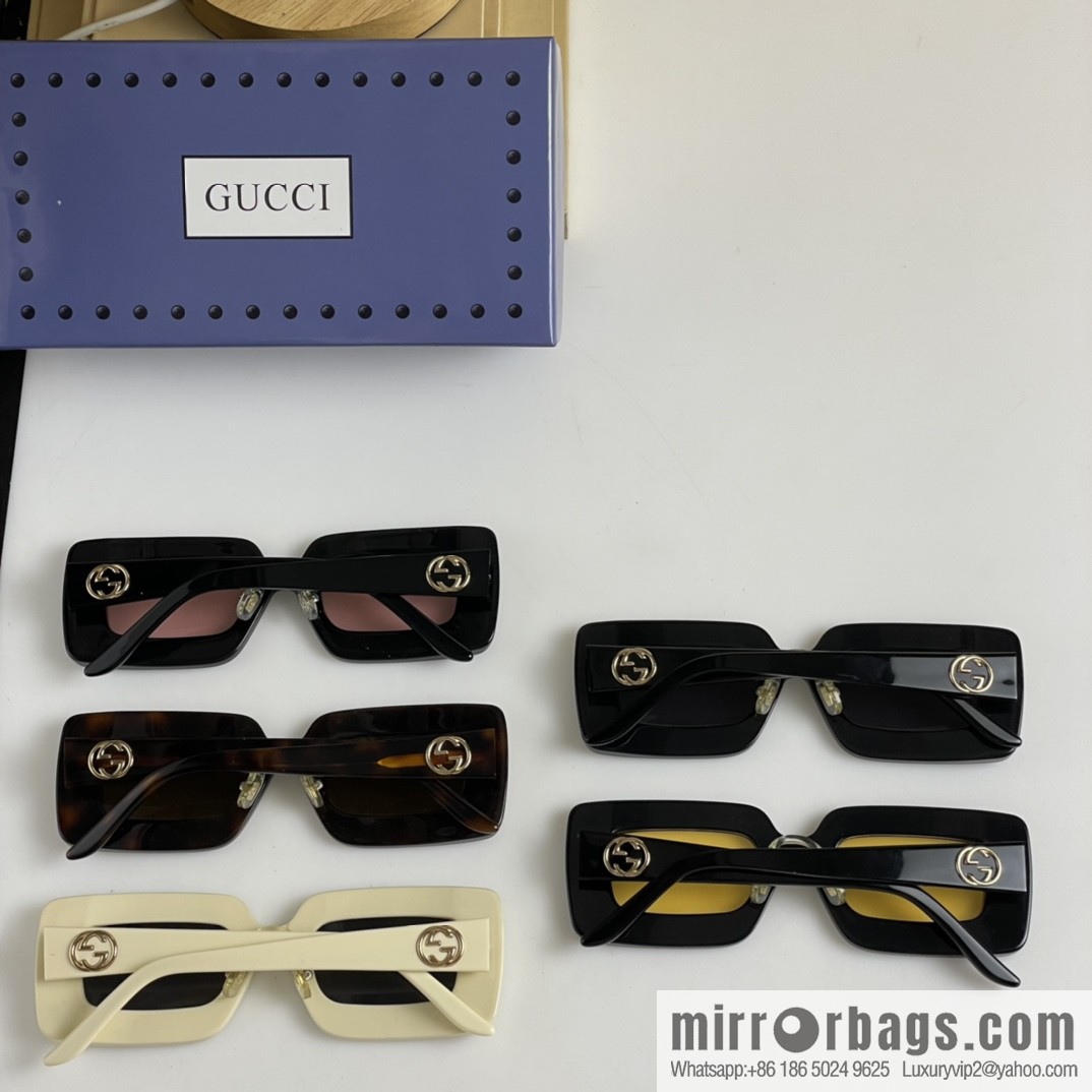 GUCCI Gucci official website catwalk model square frame women's sunglasses