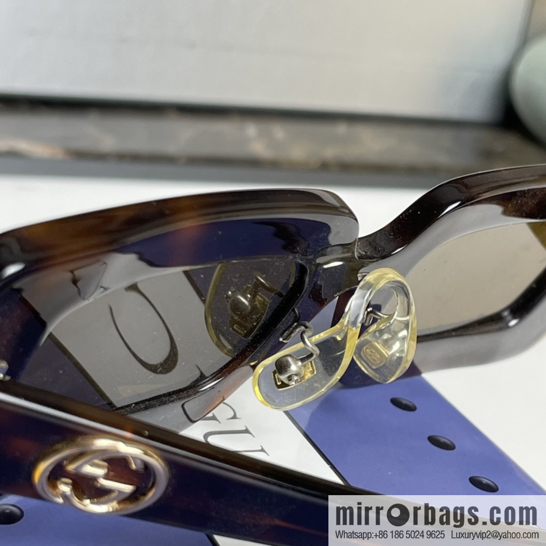 GUCCI Gucci official website catwalk model square frame women's sunglasses