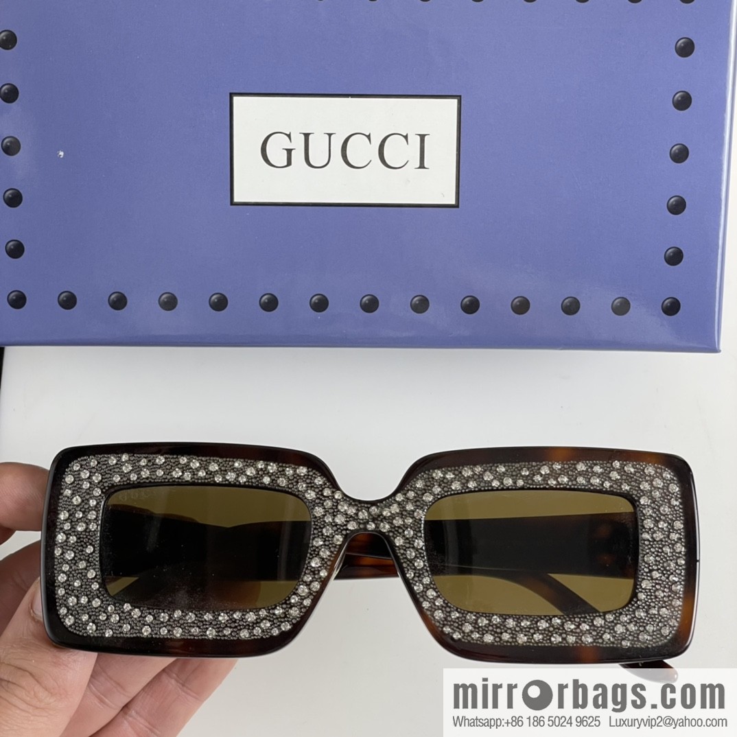 GUCCI Gucci official website catwalk model square frame women's sunglasses