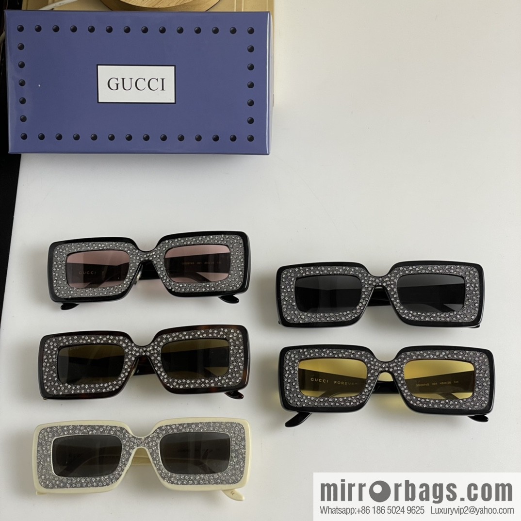 GUCCI Gucci official website catwalk model square frame women's sunglasses