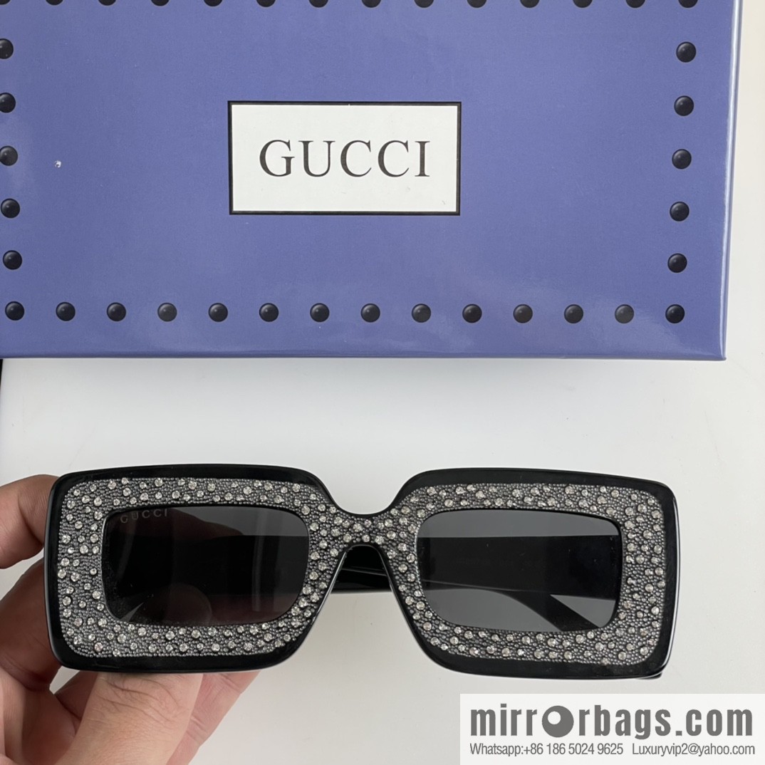 GUCCI Gucci official website catwalk model square frame women's sunglasses