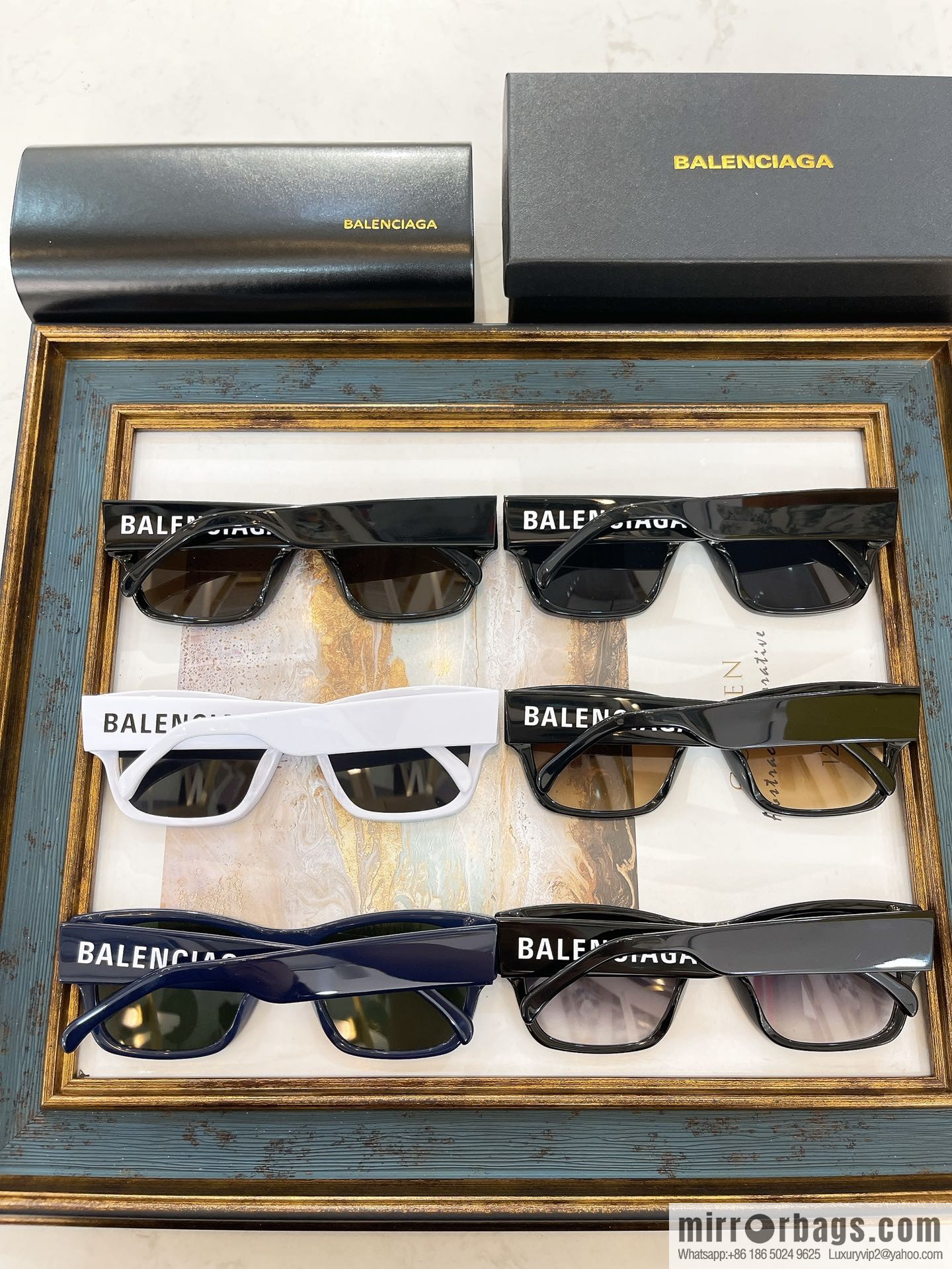 BALENCIAGA Balenciaga square frame unisex sunglasses