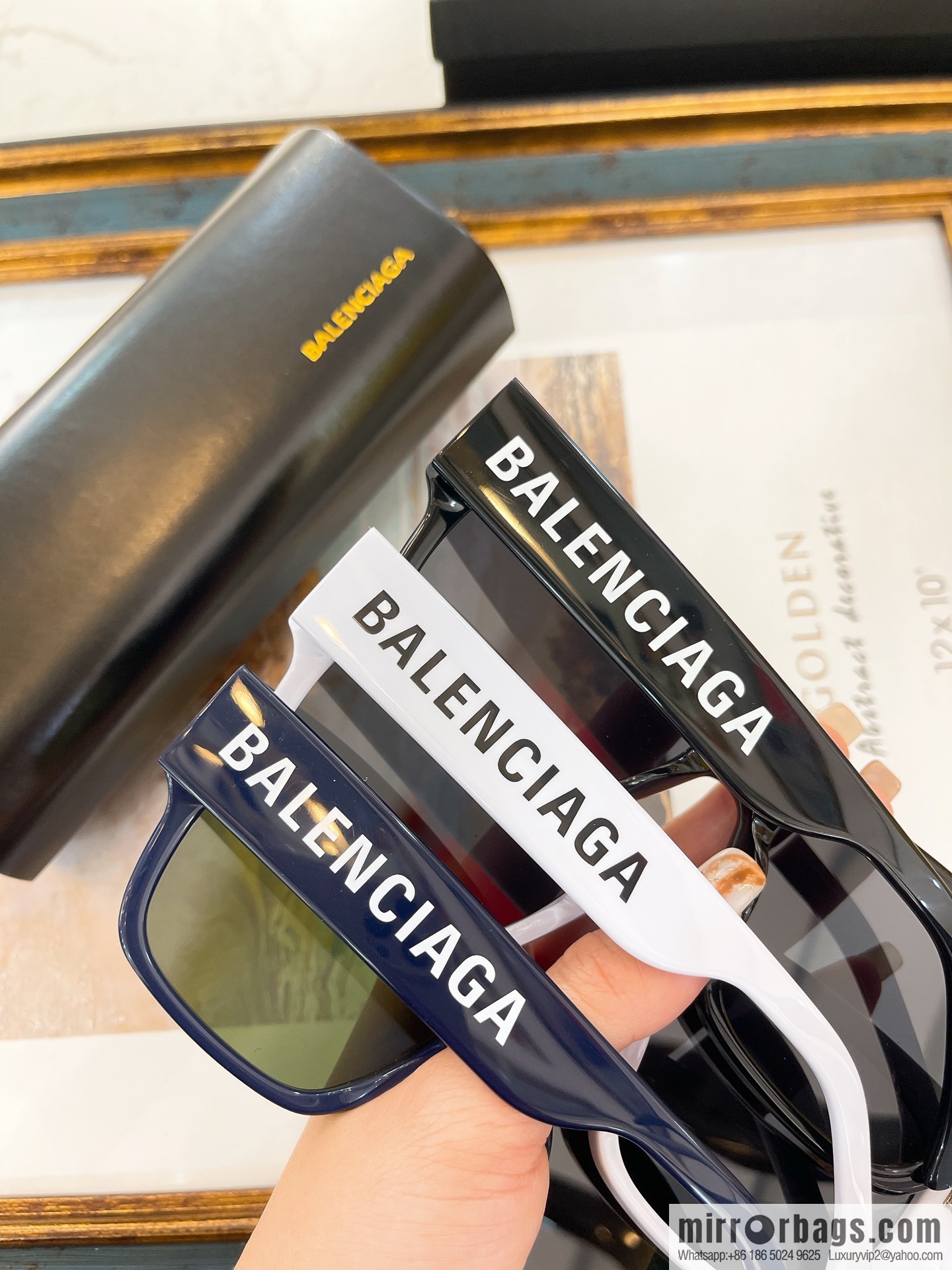 BALENCIAGA Balenciaga square frame unisex sunglasses
