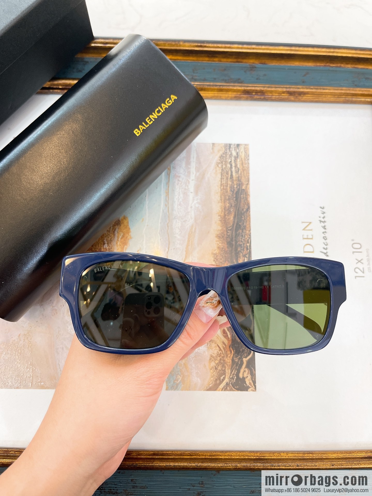 BALENCIAGA Balenciaga square frame unisex sunglasses