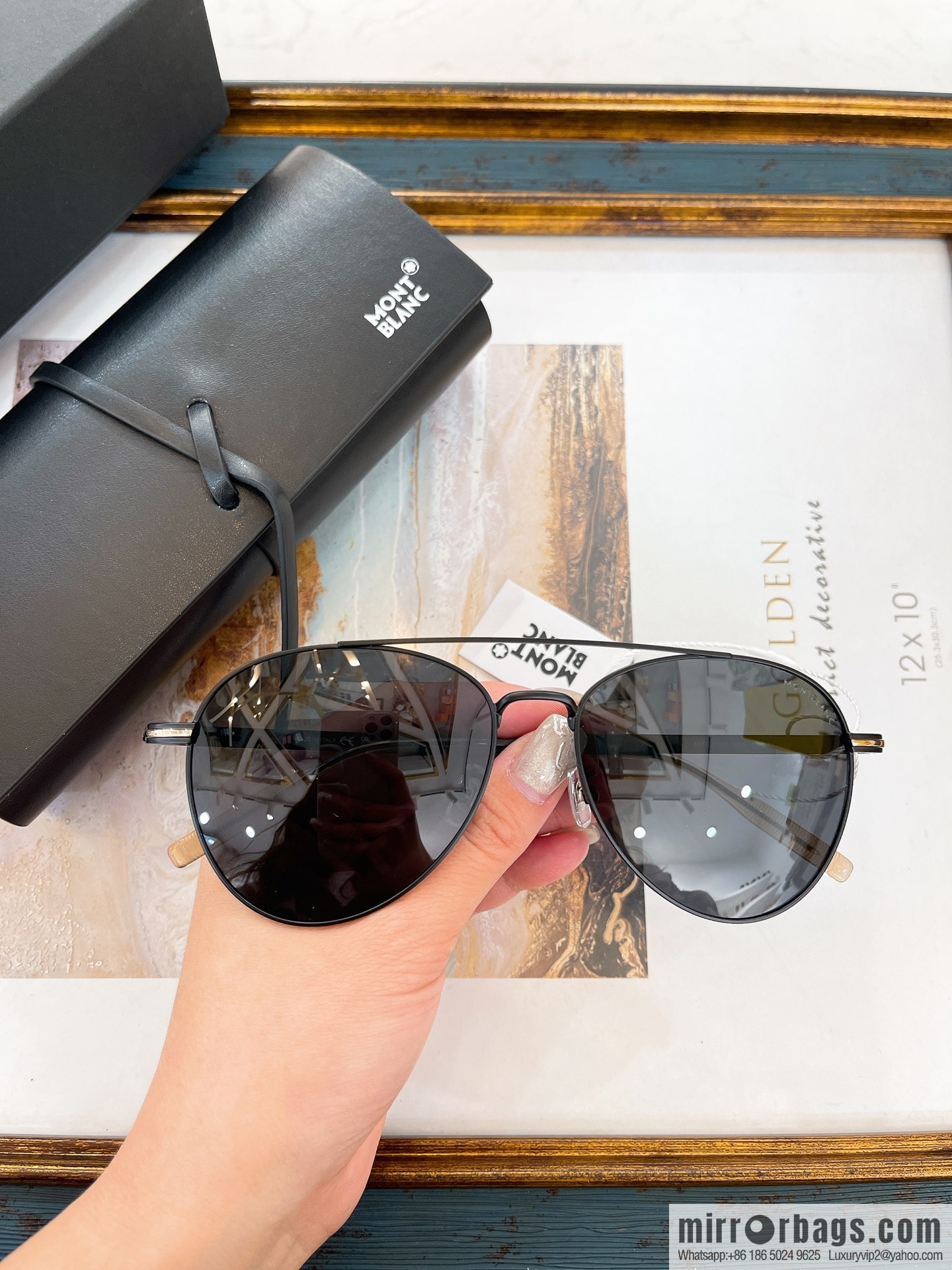 MONT BLANC Montblanc toad-shaped men's sunglasses