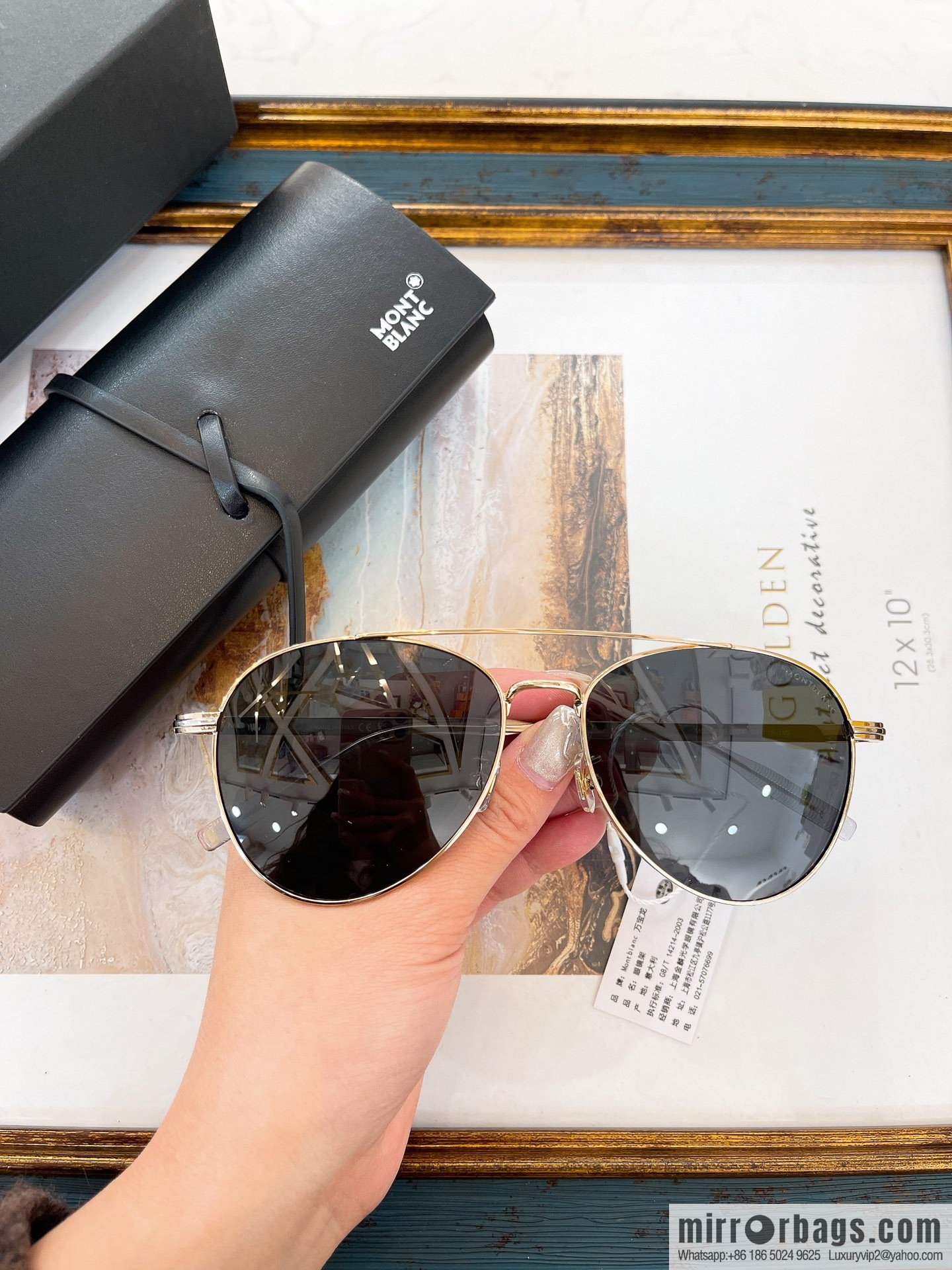 MONT BLANC Montblanc toad-shaped men's sunglasses