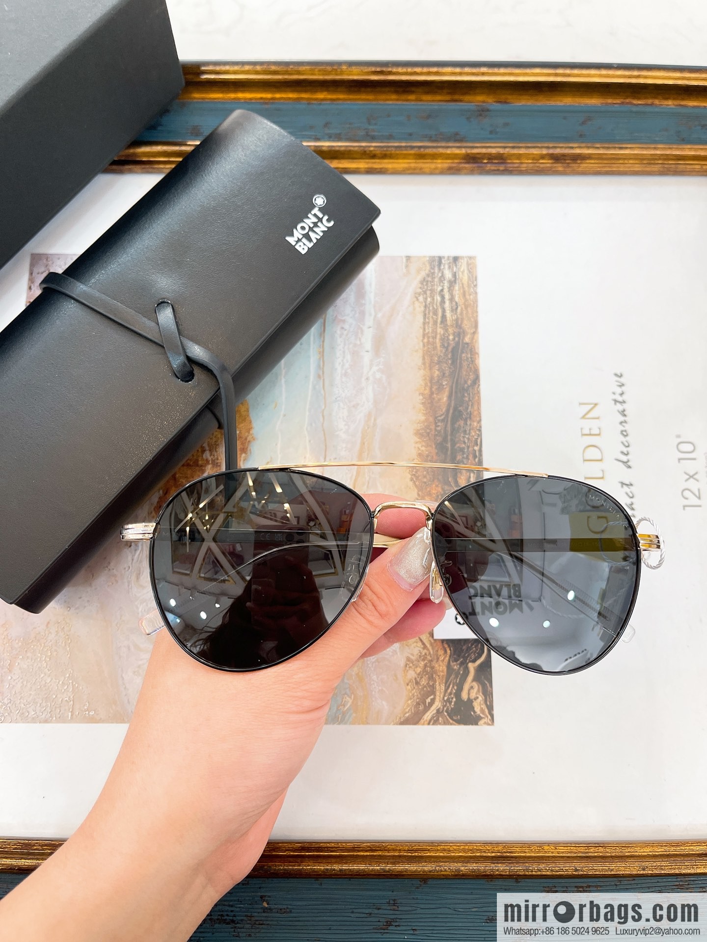 MONT BLANC Montblanc toad-shaped men's sunglasses