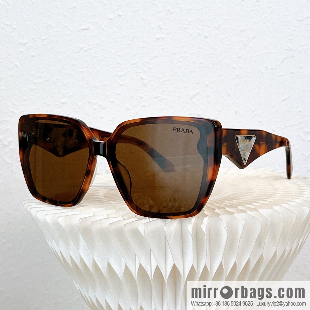 PRADA temple triangle embellished sunglasses