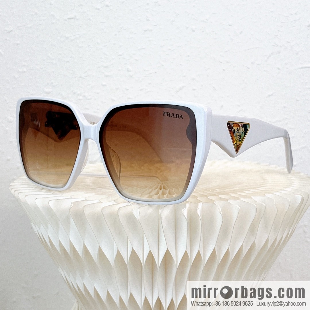 PRADA temple triangle embellished sunglasses
