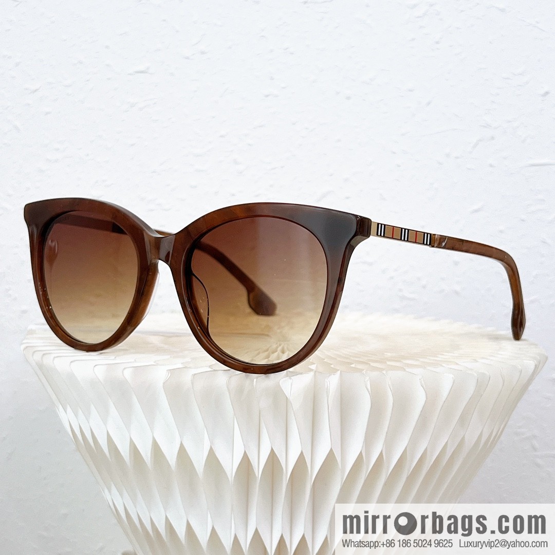 Burberry Round Frame Women's Sunglasses