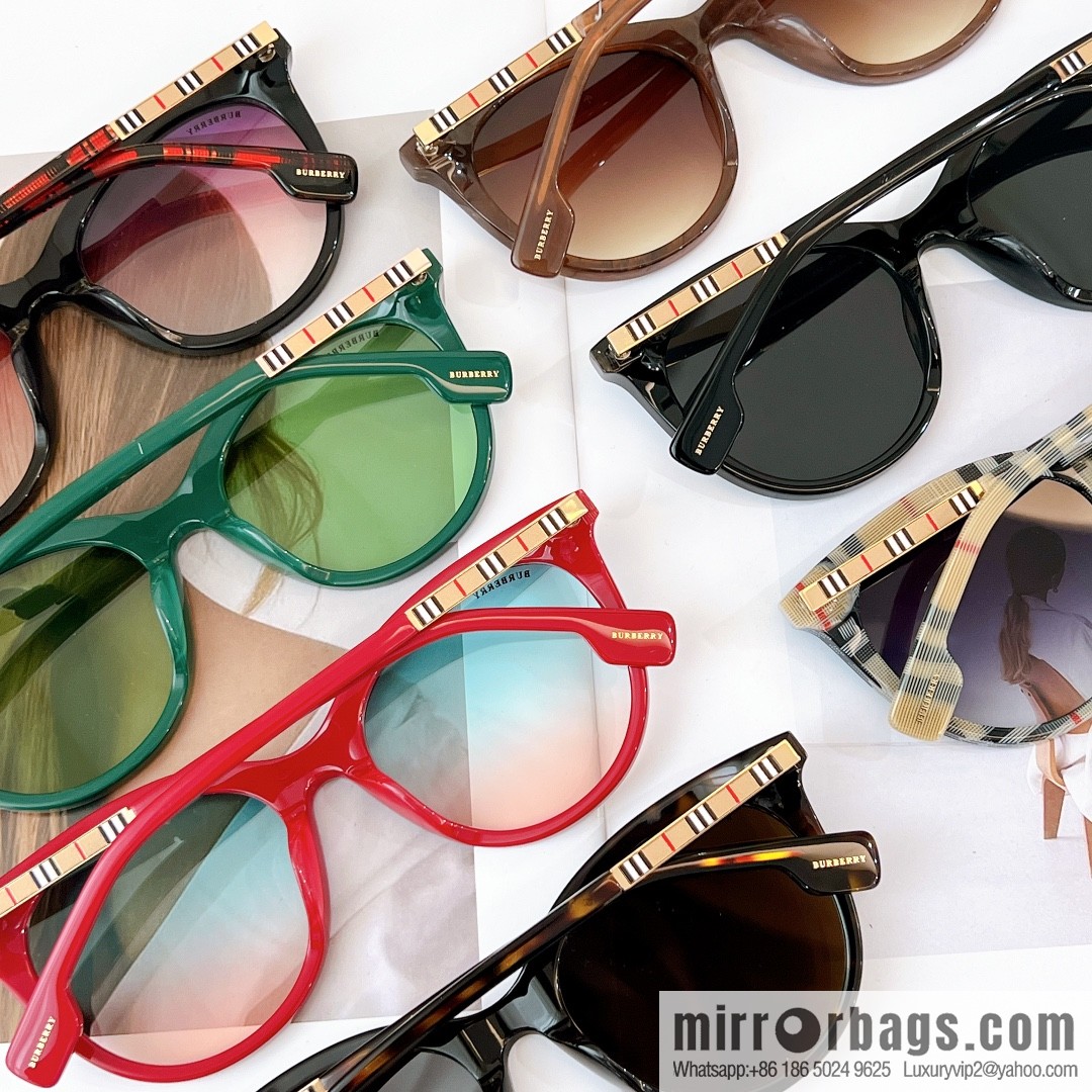 Burberry Round Frame Women's Sunglasses