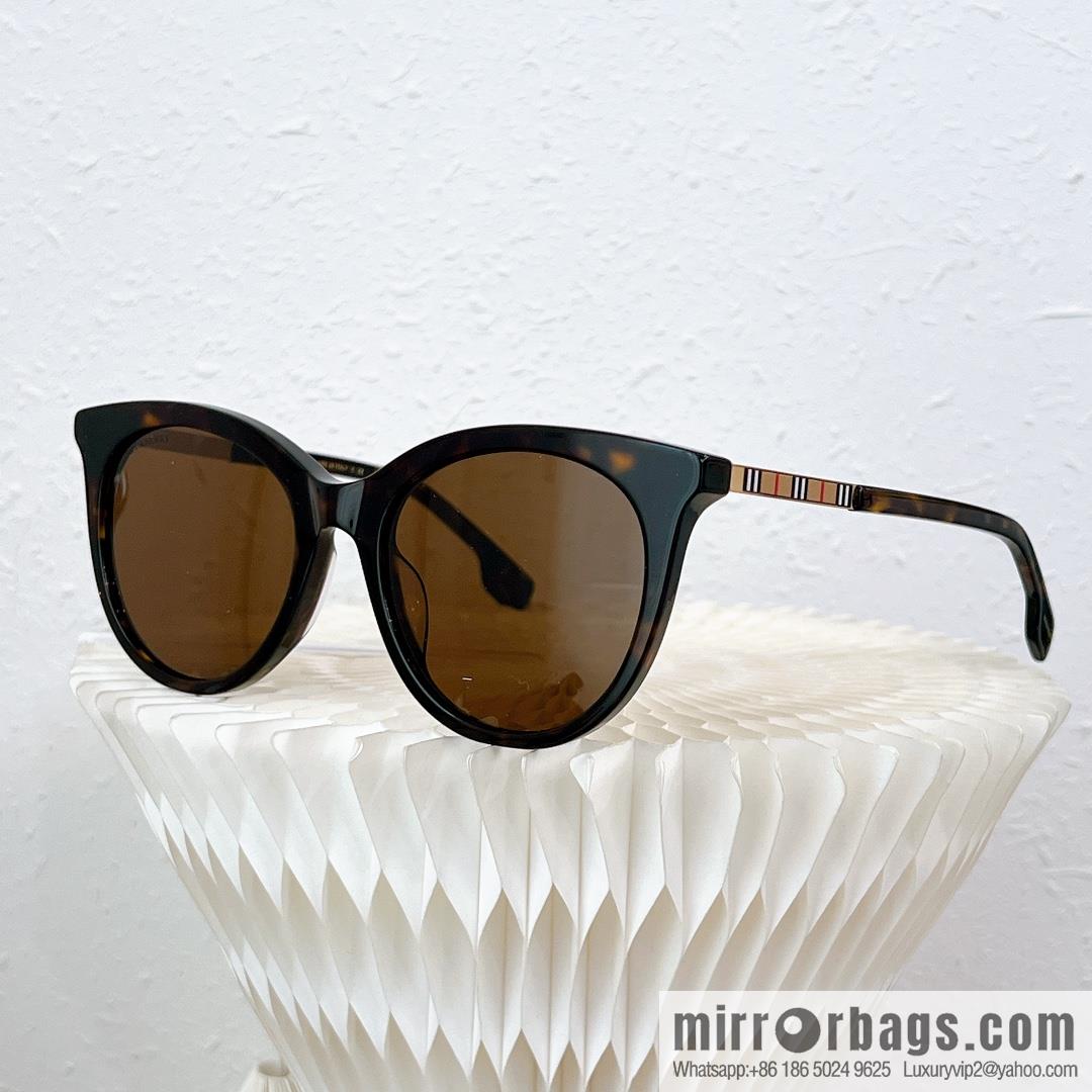 Burberry Round Frame Women's Sunglasses