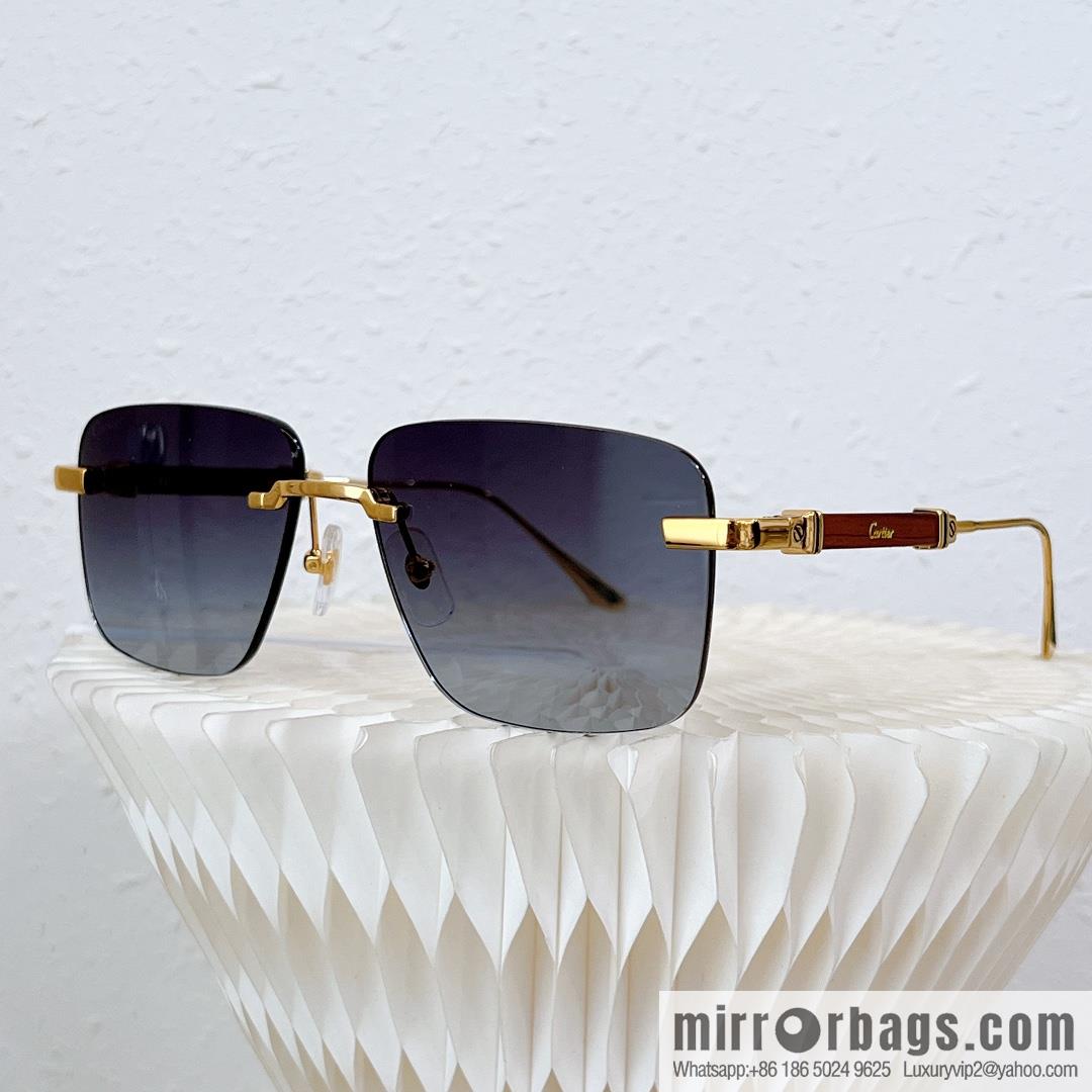 Cartier Rimless Men's Sunglasses