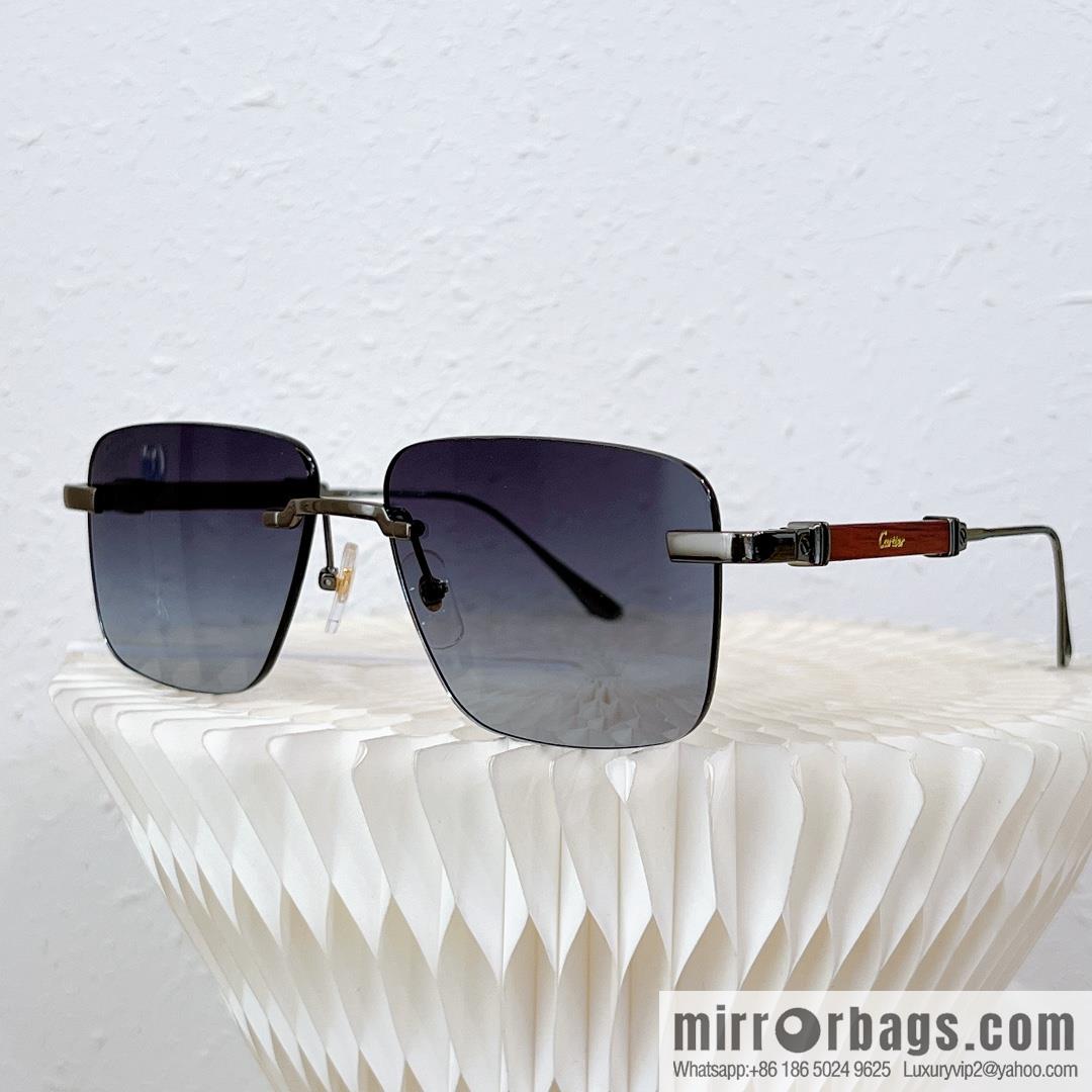 Cartier Rimless Men's Sunglasses