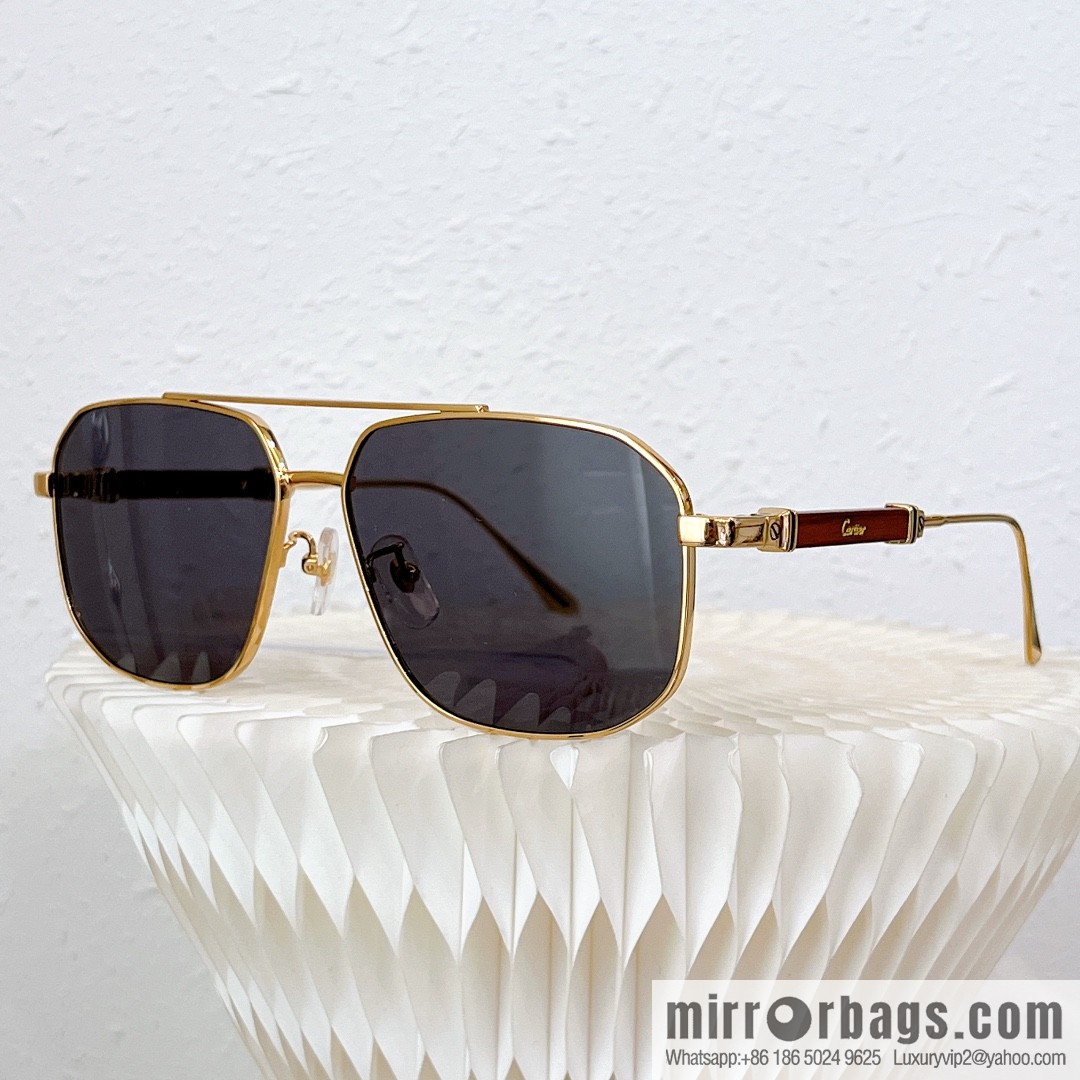 Cartier Metal Box Men's Sunglasses