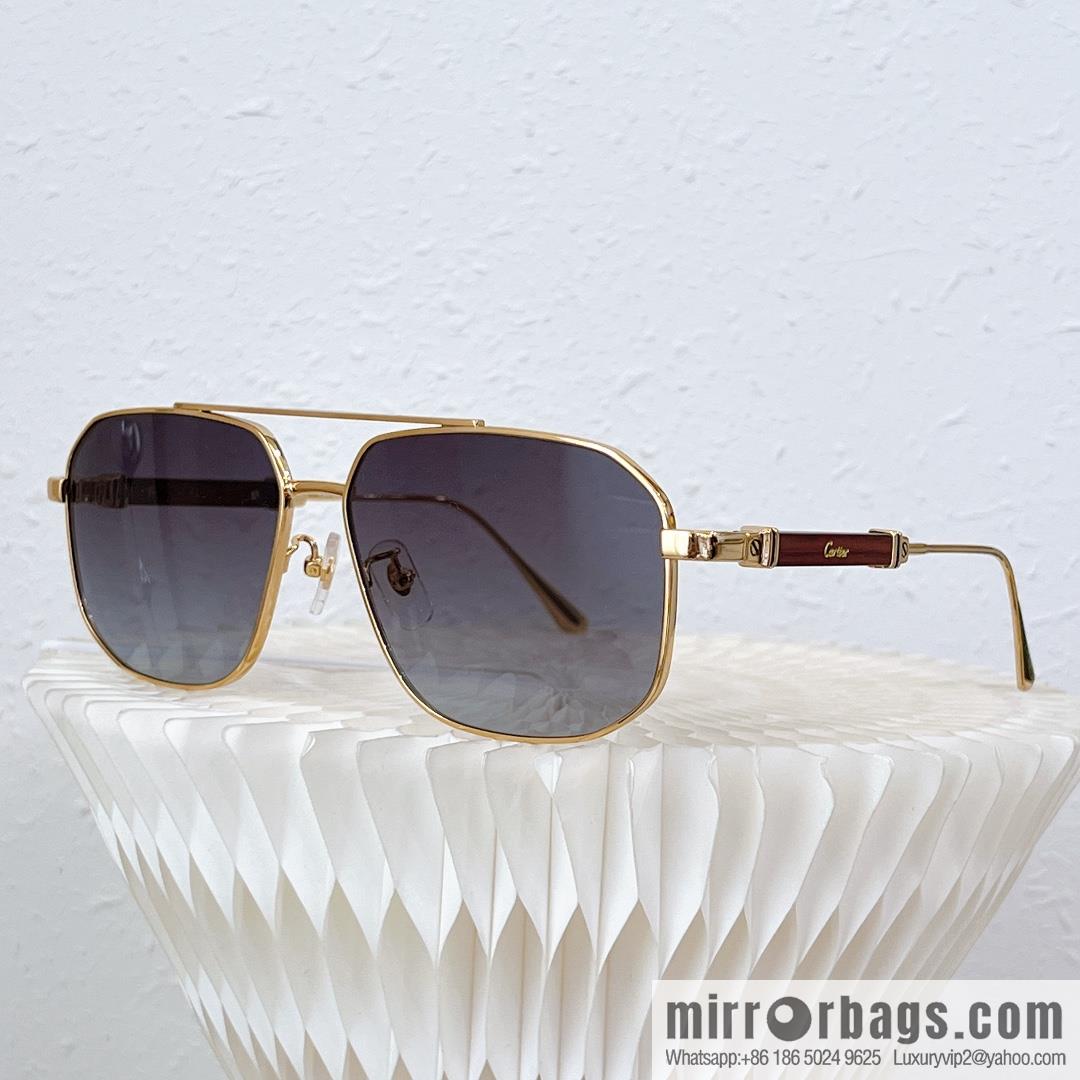 Cartier Metal Box Men's Sunglasses
