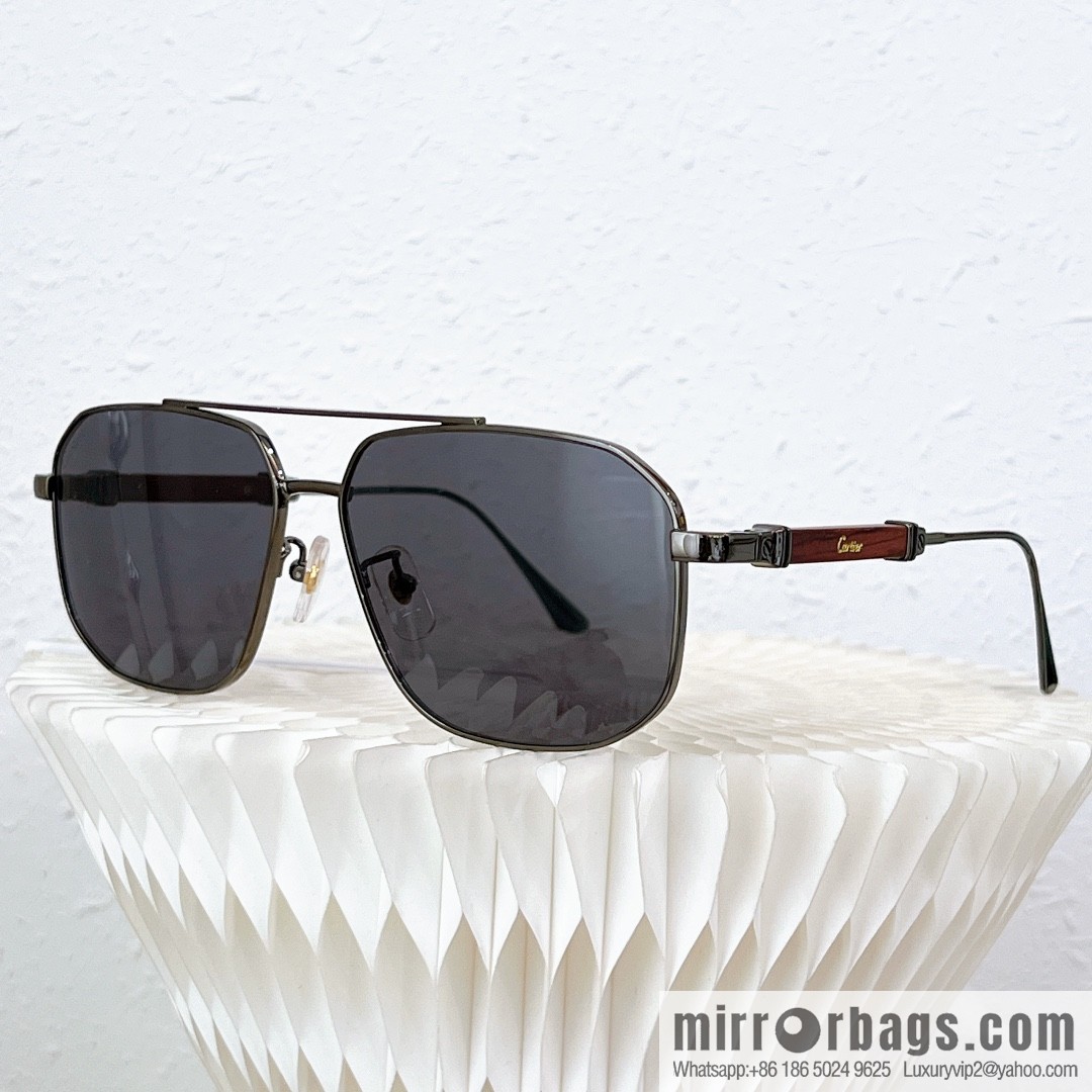 Cartier Metal Box Men's Sunglasses