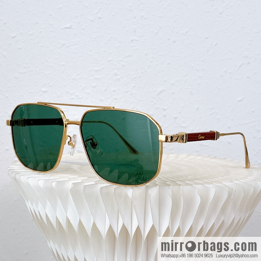 Cartier Metal Box Men's Sunglasses