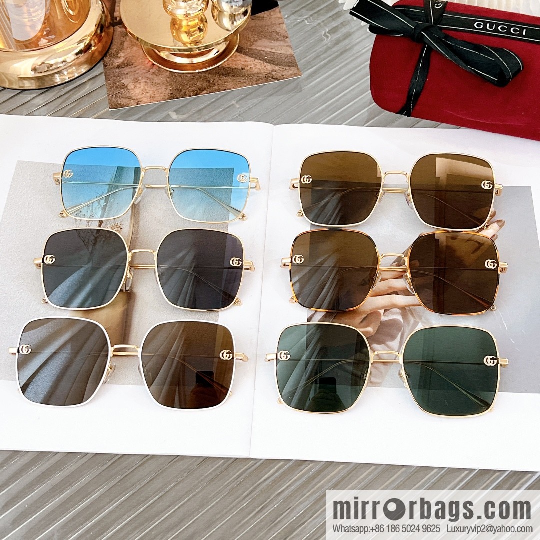 GUCCI Gucci Metal Box Unisex Sunglasses